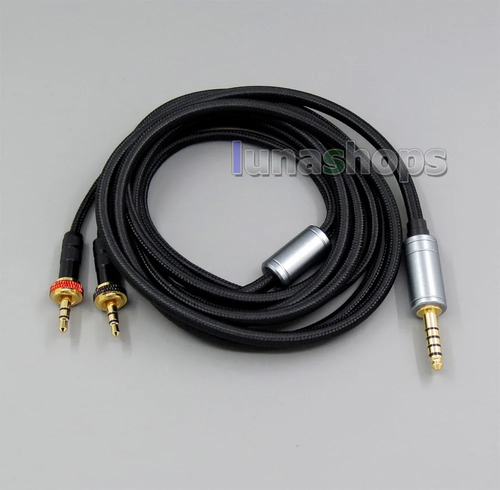 3.5mm 2.5mm 4.4mm Weave Cloth OD 5mm OCC Pure Silver Plated Headphone Cable For Sony MDR-Z7 MDR-Z1R MUC-B20SB1 B30UM1 LN006120