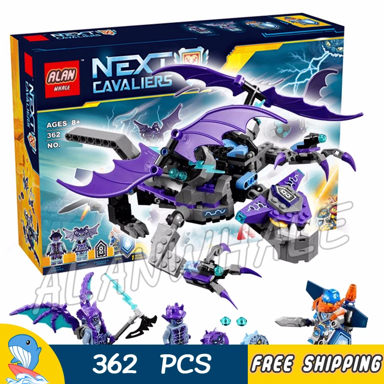 

335pcs New Knights Shadow Heligoyle 10702 Figure Building Blocks Assemble Children Toys Movie Nexus Compatible With LegoING