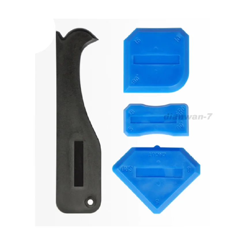 Professional-SILICONE-SEALANT-SPREADER-PROFILE-APPLICATOR-TILE-TOOL-SET-OF-4-Caulk-Finish-Tool-kit-Remover