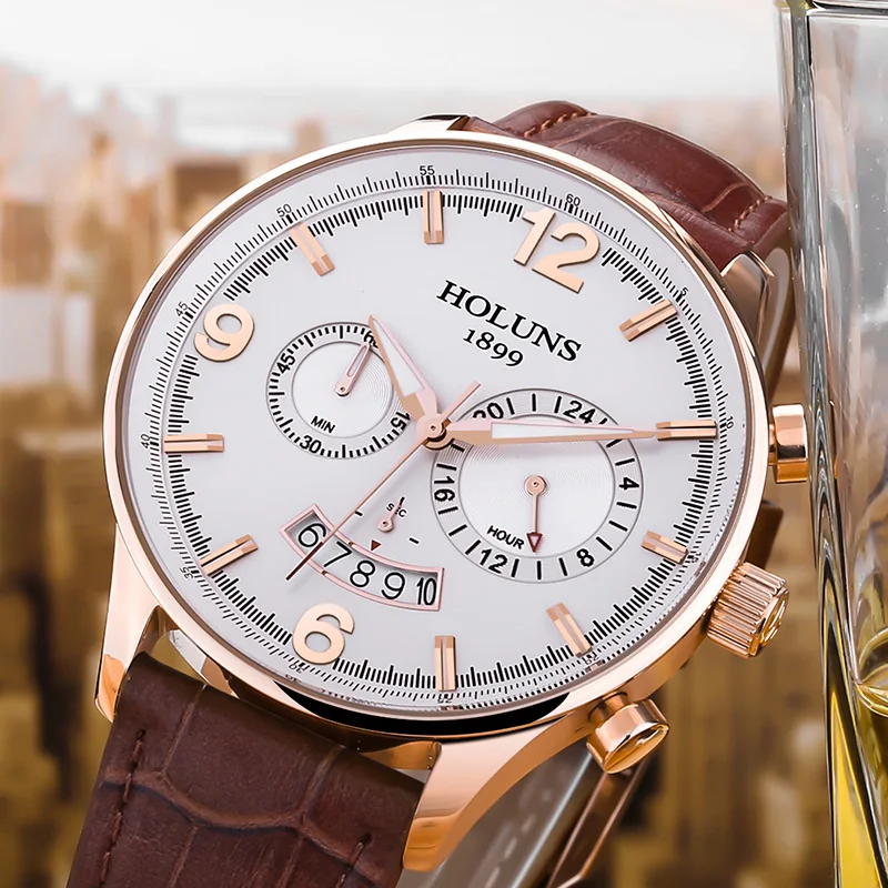 

Rose Gold Watch Men Relogio Masculino 2019 Creative Watches Leather Sport Wristwatch Clock Casual Quartz Male Clock Waterproof