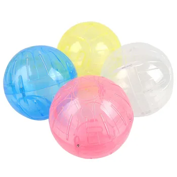 

1pc Mouse Rat Hamster Toys Plastic Small Pet Toy Running Jogging Playing Ball For Outdoor Walking Dia 12/14.5cm Random Color