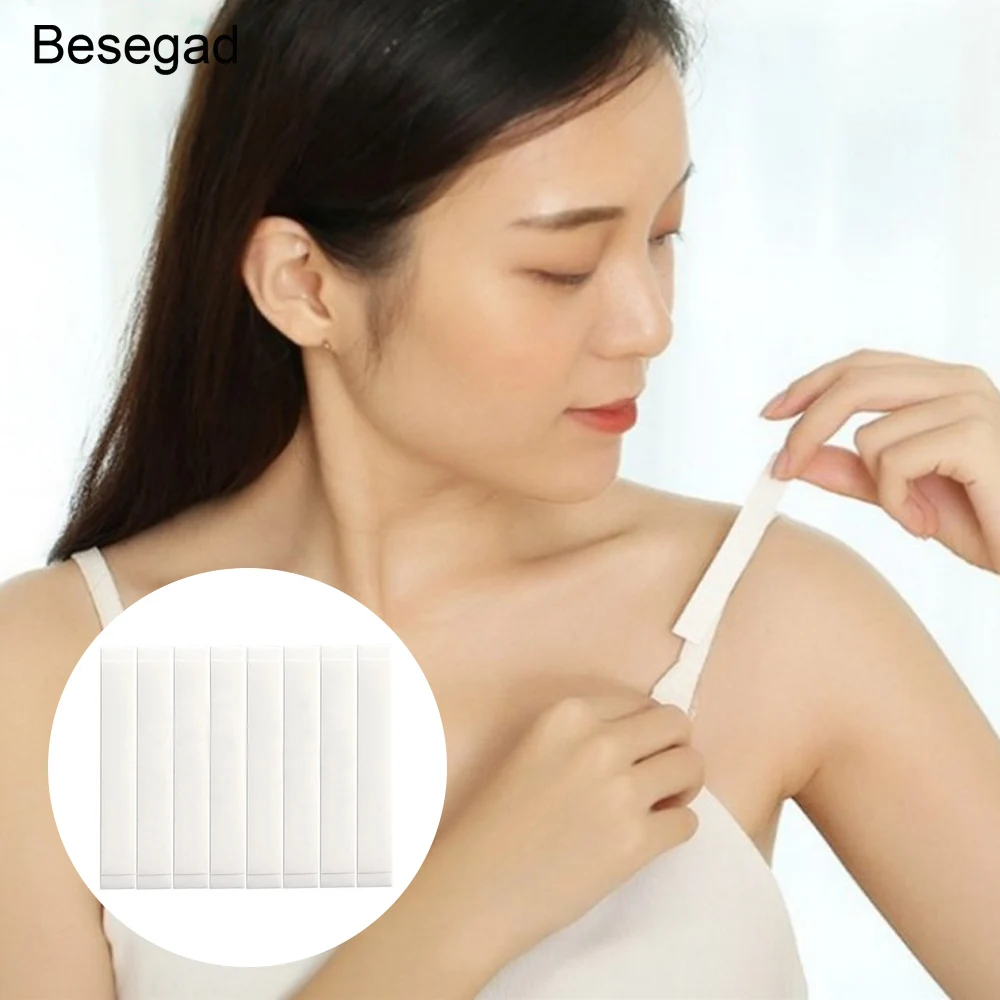 

36Pcs/set Invisible Double Sided Tape Strips Transparent Self Adhesive Tapes for Dress Neckline Shirt Lingerie Band 12/18x85mm