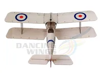 Free shipping RC Airplane Ultra-micro Balsawood Aircraft Light Laser-cut Airplane SE5A Aeromodelling Kit K4 2