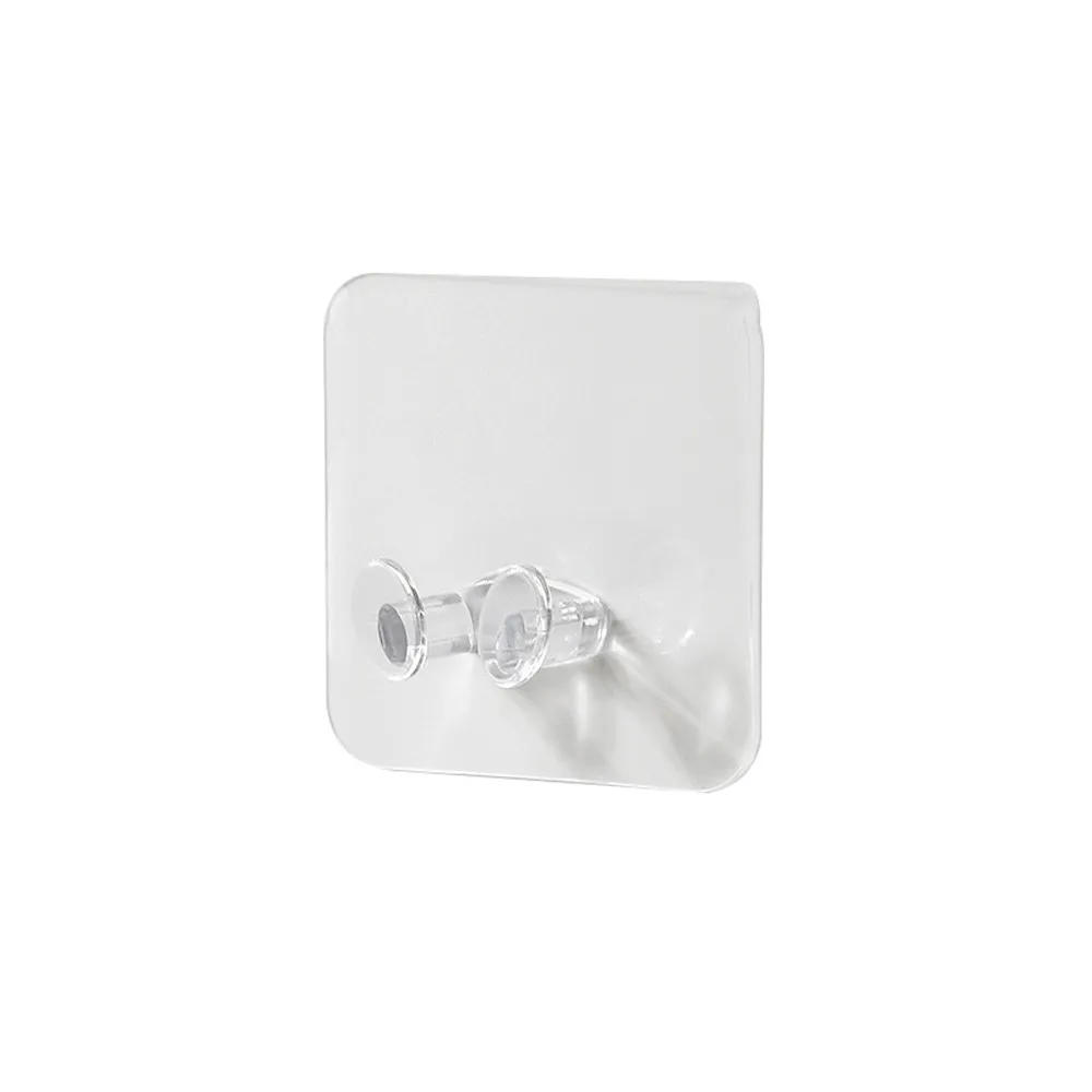 

2pcs/Pack transparent Home Office Wall Powerful Adhesive Plastic Power Plug Socket Holder Hanger Wall Storage Hook High Quality