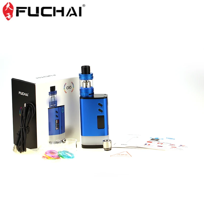 Original SIGELEI FUCHAI GLO FULL KIT 230W Glo Box Mod Vape With SLYDR M Atomizer Vaproizer Tank Electronic Cigarette Vape Kit