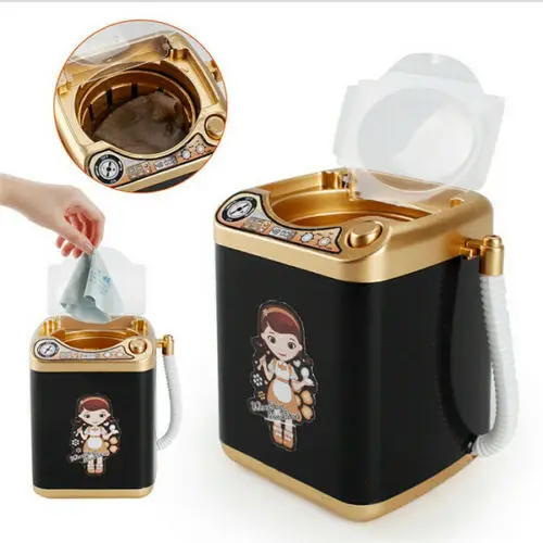 

Washing Machine Toy Kids Mini Washing Machine Electric Pretend Toy Beauty Sponge Brushes Washer 3E08