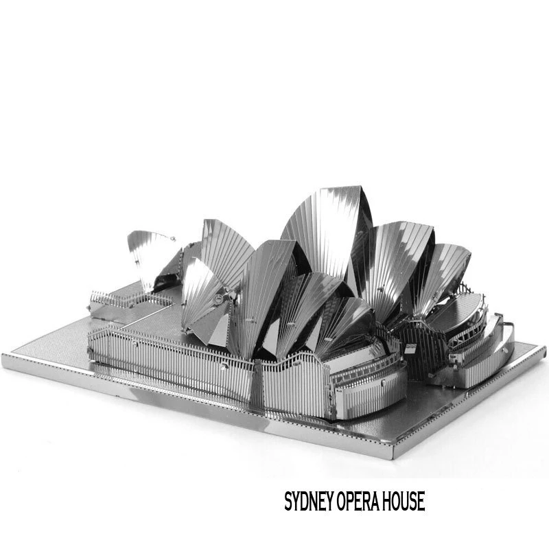

DIY stitching model Creative Gifts Metal Art Model Figurine Travel Souvenirs Opera House Himeji Castle Home Decorations