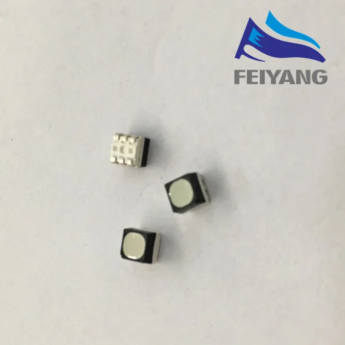 50 шт. smd 3535 led rgb PLCC6 3 в 1 SMD LED полноцветсветодиодный RGB чип наружный полноцветный