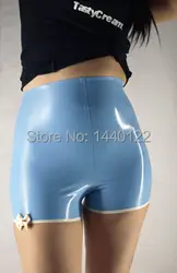 Женские резиновые синие трусы латекс брюки экзотические одежда для девочек Настроить сервис