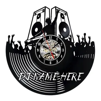 

2019 New Vinyl Record Wall Clock Modern Design Dj Music Theme Clocks Hanging Mute Vintage Retro Style Watch Home Decor 12 Inch