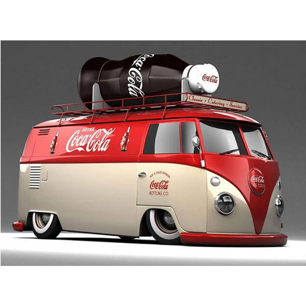 

Full Square / Round Drill 5D DIY Diamond Painting Cross Stitch "Cola car" 3D Diamond Embroidery Mosaic Rhinestone Decor Gift L30