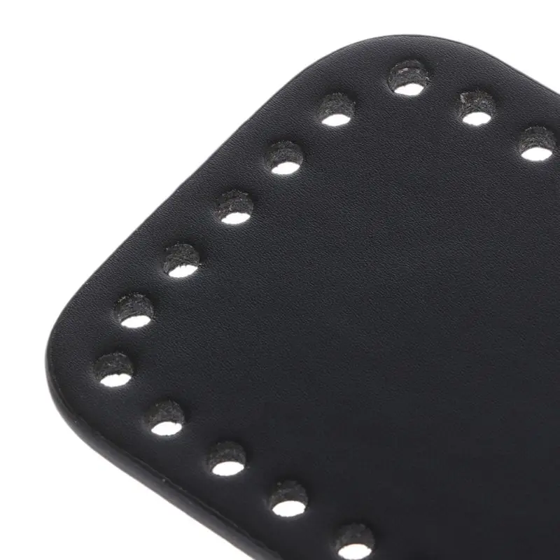 Rectangle Bottom with Holes for Knitting Bag PU Leather Handbag DIY Shoulder Bags Accessories