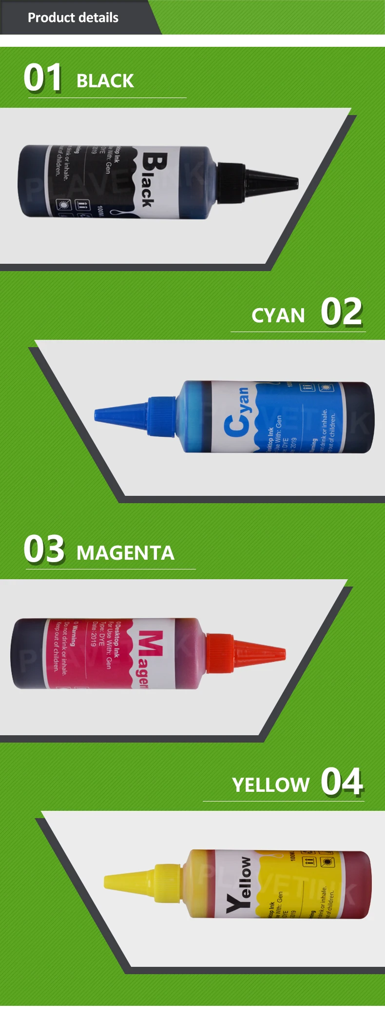 Plavetink kit de recarga de tinta corante