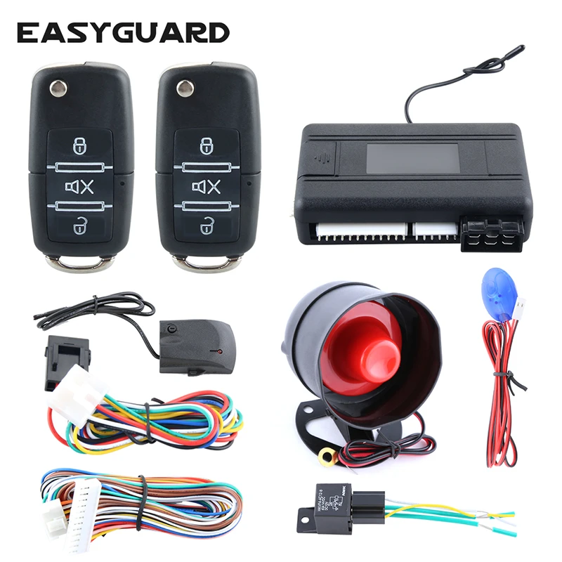 Keyless Entry Car Engine Starter Central Door Locking Alarm Security System Kit