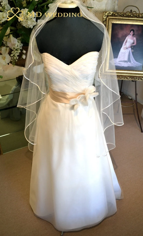 Бесплатная доставка настоящая фотография белый/слоновая кость 1.2 м свадебная