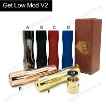SUB TWO Newest Top Quality free shipping Get Low Mod v2 GLM V2 Mech Mod Brass Copper 18650 Mechanical Vape Mod vs Avid Lyfe Mod SUB TWO Newest Top Quality free shipping Get Low Mod v2 GLM V2 Mech Mod Brass Copper 18650 Mechanical Vape Mod vs Avid Lyfe Mod