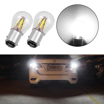 

2PCS P21W BAU15S LED auto car Bulb 7506 1157 bay15d P21/5W PY21W S25 red yellow Brake Reverse Turn Signal lights Car styling
