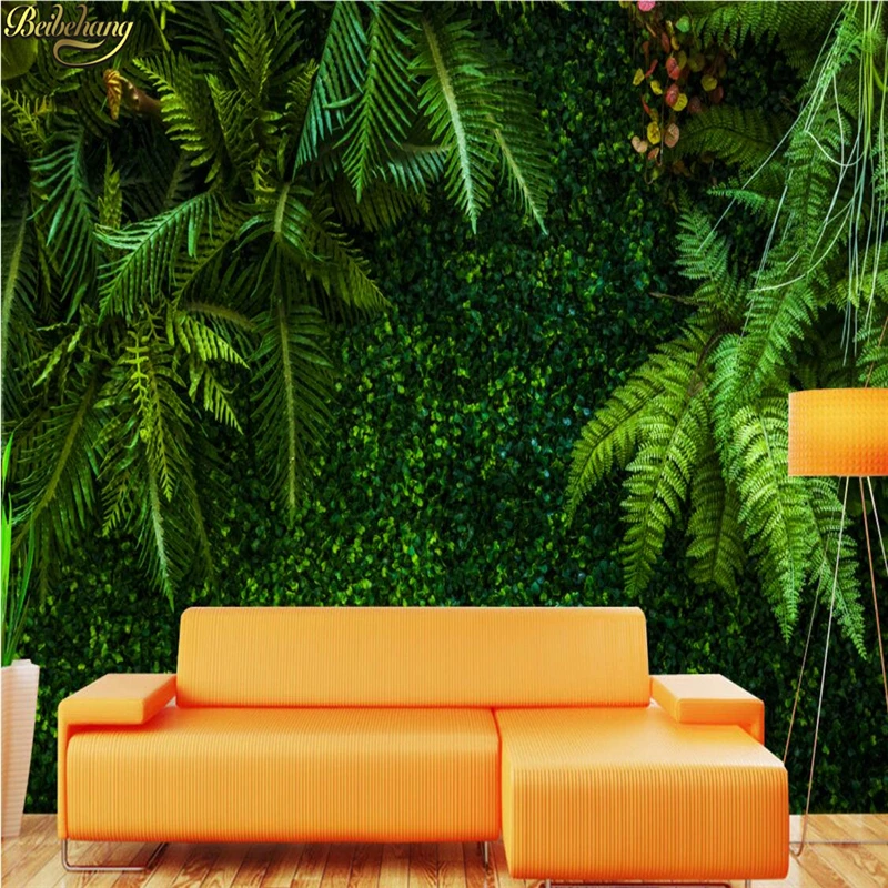 Beibehang пользовательские фото обои фрески тропические с листьями тропического леса зеленый ТВ фон papel де parede обои для стен 3 d