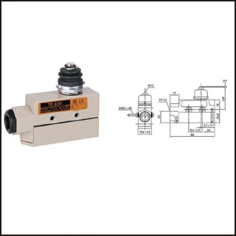 

Switch travel limit switch 15A Electrical Safety Key Interlock switch Compact Prewired sealed Limit switch TZ-6101