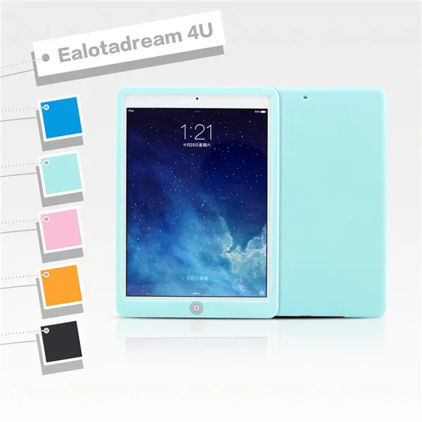 Мягкий цветной чехол Suger для iPad Air 2 Air2 силиконовый защитный A1566 A1567 air планшета|cover