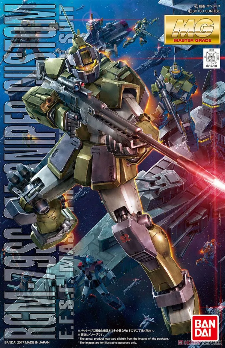 Bandai Gundam MG 1/100 RGM 79SC GM Mobile Suit Assemble Model Kits