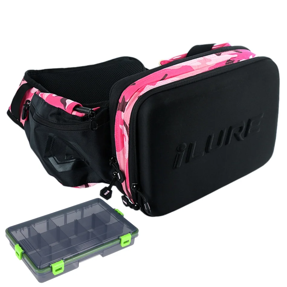 Water-resistant Fishing Tackle Storage Bag Sling Pack Outdoor Shoulder Cross Body Bag with Utility Tackle Box - Цвет: color 3