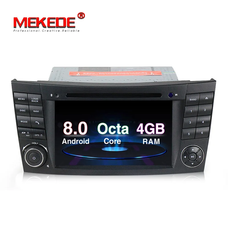 Discount PX5 Octa Core Android 8.0 4G RAM 7 Inch Car DVD Player For Mercedes/Benz/E-Class/W211/E200/E220/E300/E350  Wifi 4G USB GPS Radio 5