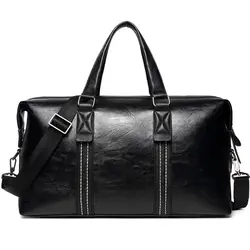 Повседневное бизнес для мужчин дорожные сумки модный бренд масло воск кожаные сумочки для женщин Путешествия Duffle Большой ёмкость Tote сумки