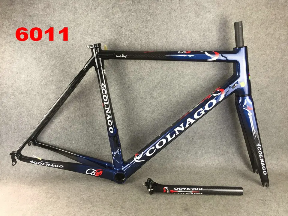 Clearance 28 colors Colnago C60 c64 frame Carbon Bicycle frameset Road Bike Frame bicycle glossy frame set 5