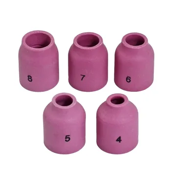 

5pcs TIG KIT Alumina Ceramic Nozzle Gas Lens 53N58 53N59 53N60 53N61 53N61S Fit TIG Welding Torch WP SR PDA DB 9 20 25