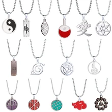 Anime naruto colares geométrico estrela akatsuki nuvem pingente colar casal colar para presente de jóias