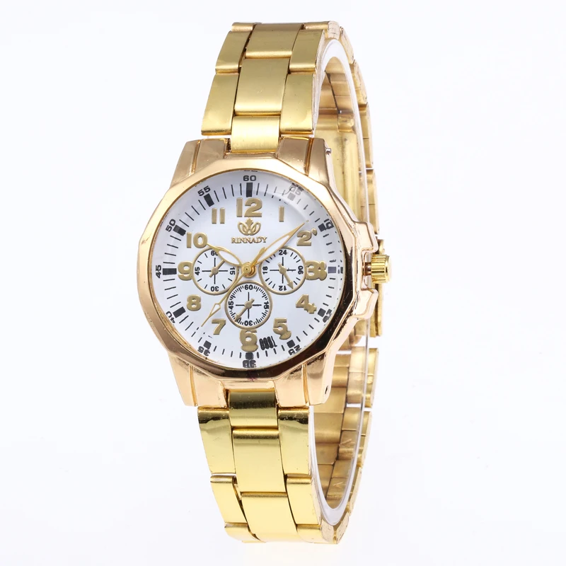 Women Gold White Большая распродажа 11,11 Горячие предложения 1 шт часы для влюбленных Роскошные минималистичные часы для мужчин и женщин Стальные кварцевые наручные часы Reloj Mujer - Цвет: Women Gold White