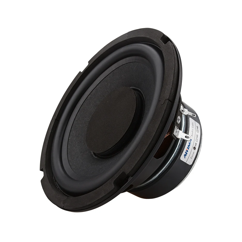 AIYIMA 6.5 Inch Woofer Audio Speaker High Power Music DIY Sound Speakers 4 8 Ohm 80 W Column Rubber Side Subwoofer Loudspeaker audio speakers