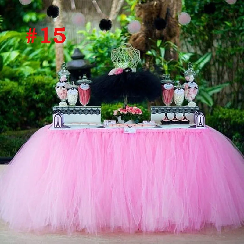 

Tulle Tutu Table Skirt Wedding and Birthday Party Table Skirt Handmade 31.5'' Height Custom Color Your Choice TS033