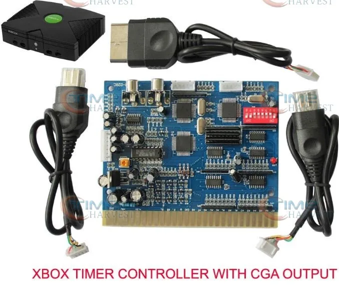 Xbox CGA табельная доска CGA от JAMMA запускайте игры с времени таймера PCB для cрабатывающий при опускании монет CGA ЭЛТ-монитор игровых автоматов шкаф