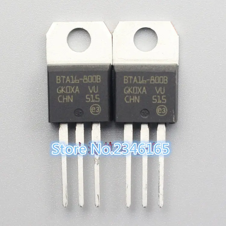 

10pcs BTA16-800B TO-220 BTA16-800 TO220 BTA16 800V 16A 16-800B new and original