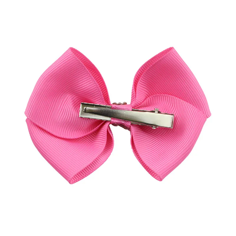 20Pcslot 3.6 Inch Colourful kids Boutique Ribbon Bows With Clip Hair Accessories For Baby Girls Children Hair Pins Hair Clip  (1)