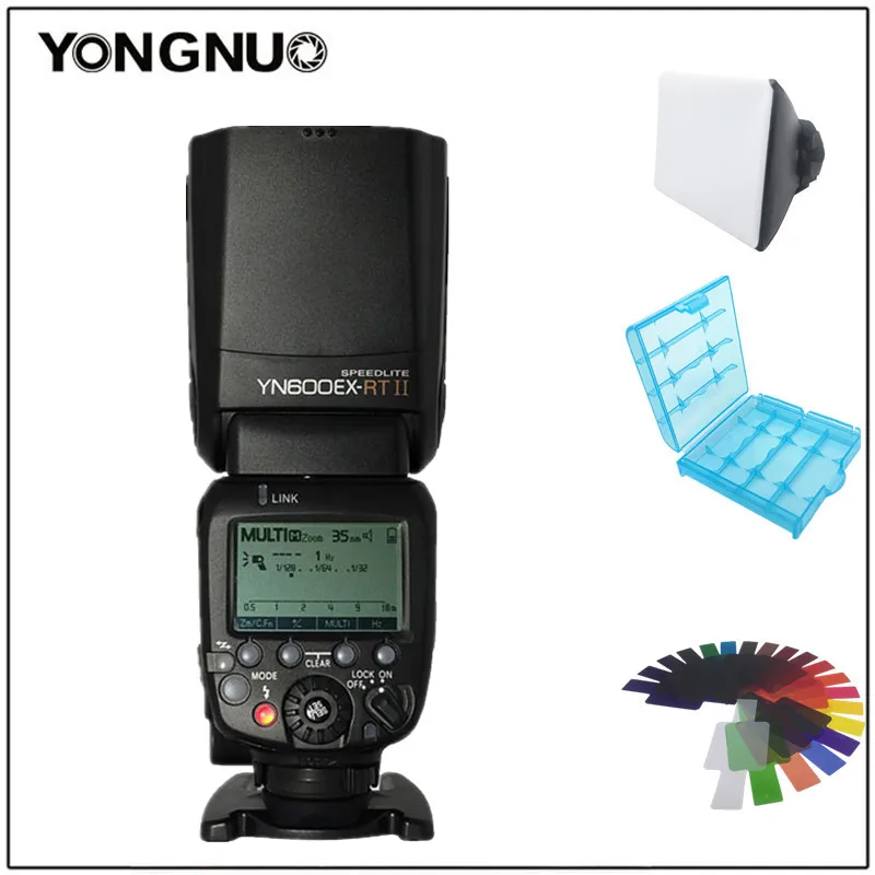 YONGNUO YN600EX-RT II 2,4G Беспроводная HSS Master ttl вспышка Speedlite для Canon 60D 650D 1000D 1200D 700D 600EX-RT 580EX II - Цвет: with 3gift