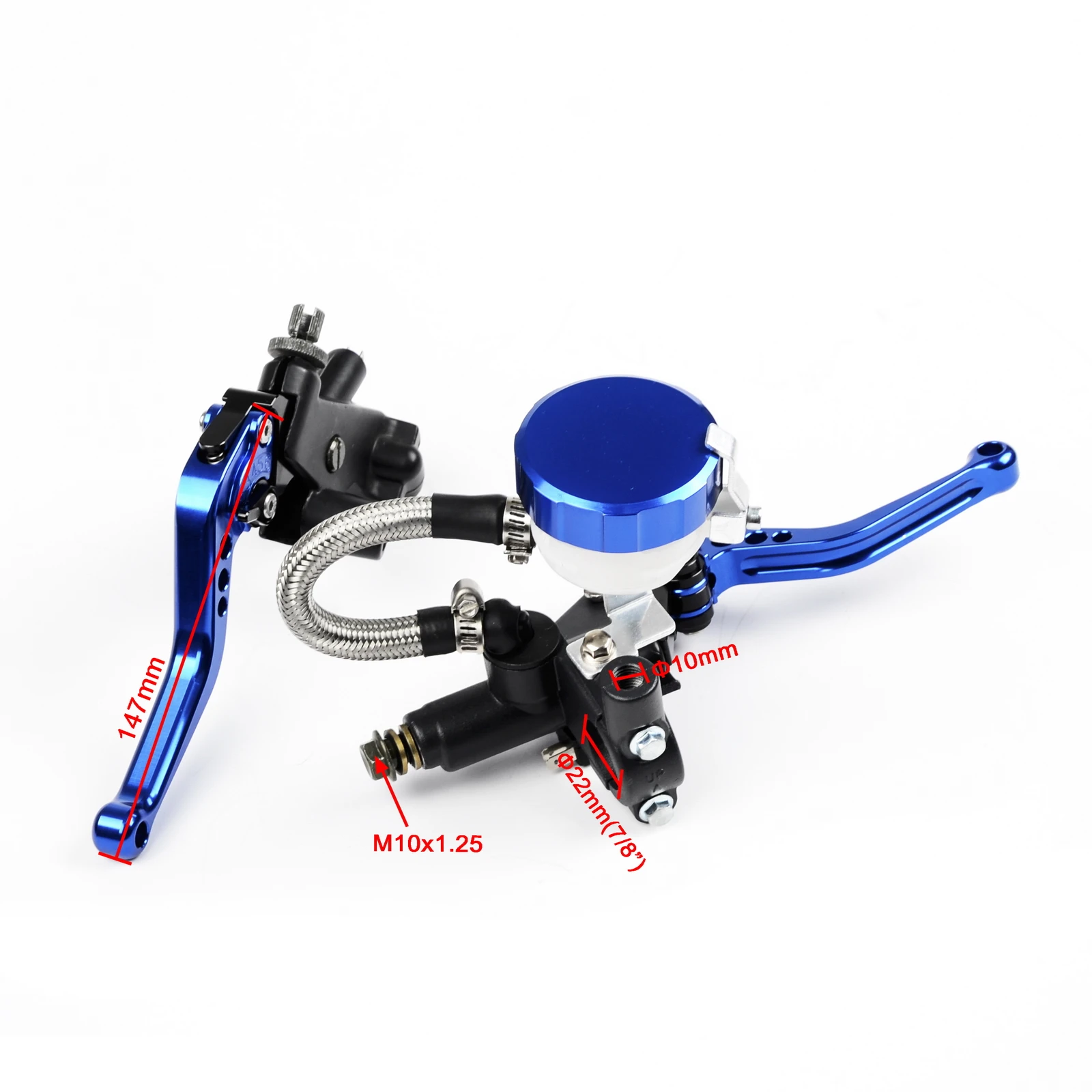 

22mm Handlebar Brake Master Cylinder Reservoir Clutch Lever For Yamaha YZ 80 85 250F 426F 450F YZF 125 250 WR250R/X Serow TTR