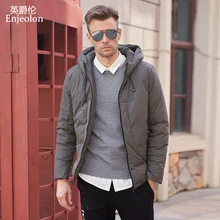 Enjeolon, брендовая зимняя куртка-пуховик на утином пуху, светильник, мужская шапка, пуховик, мужская зимняя куртка, пальто на утином пуху для мужчин, MF0101