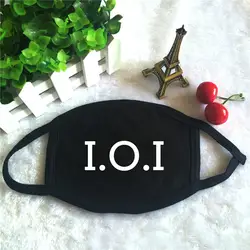 Kpop IOI I.O.I альбом логотип принт K-pop модные маски для лица унисекс хлопок черный рот маска