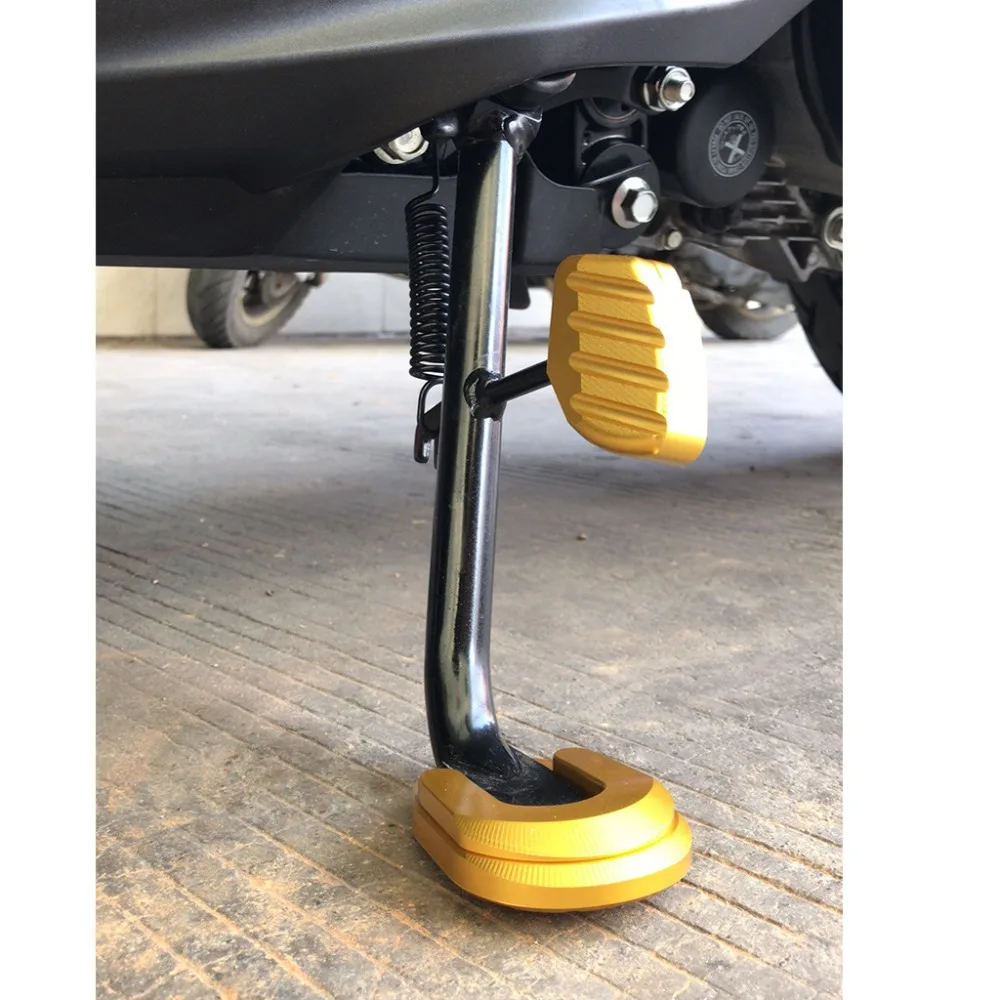 

CNC Aluminum Motorcycle Kickstand Sdestand Stand Extension Enlarger Pad For Honda Forza 300 2018 2019