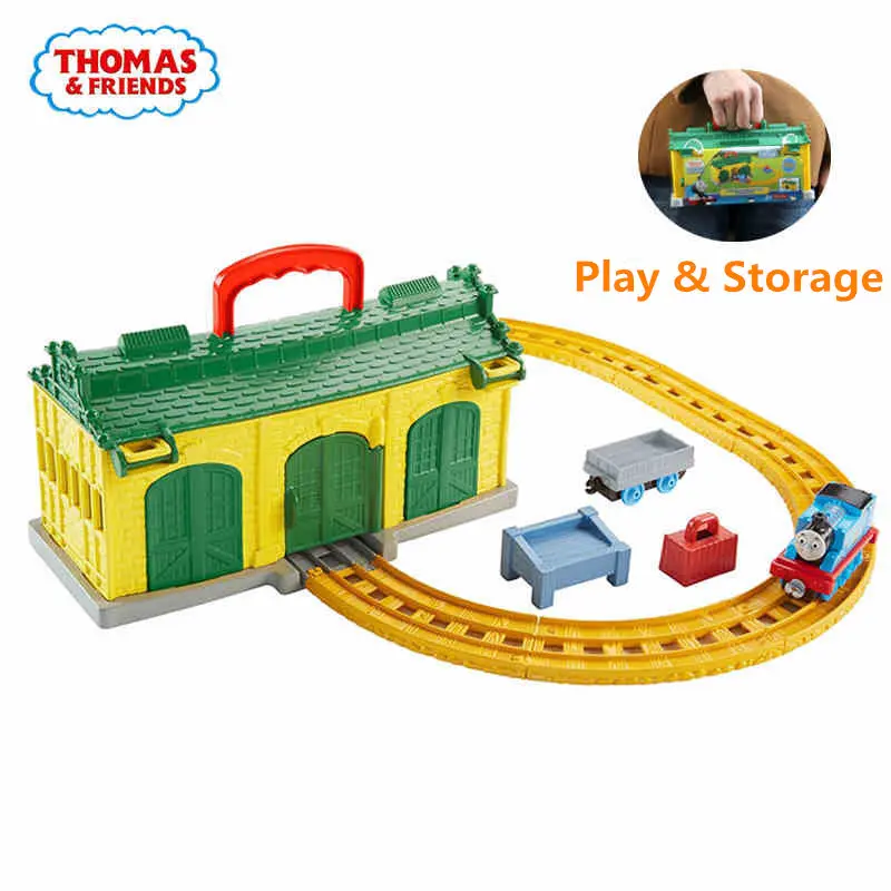 Томас электрический игрушечный поезд пластиковый Железнодорожный строительный трек автомобиль игрушка для детей Коллекция поезд Томас и Друзья DNR41