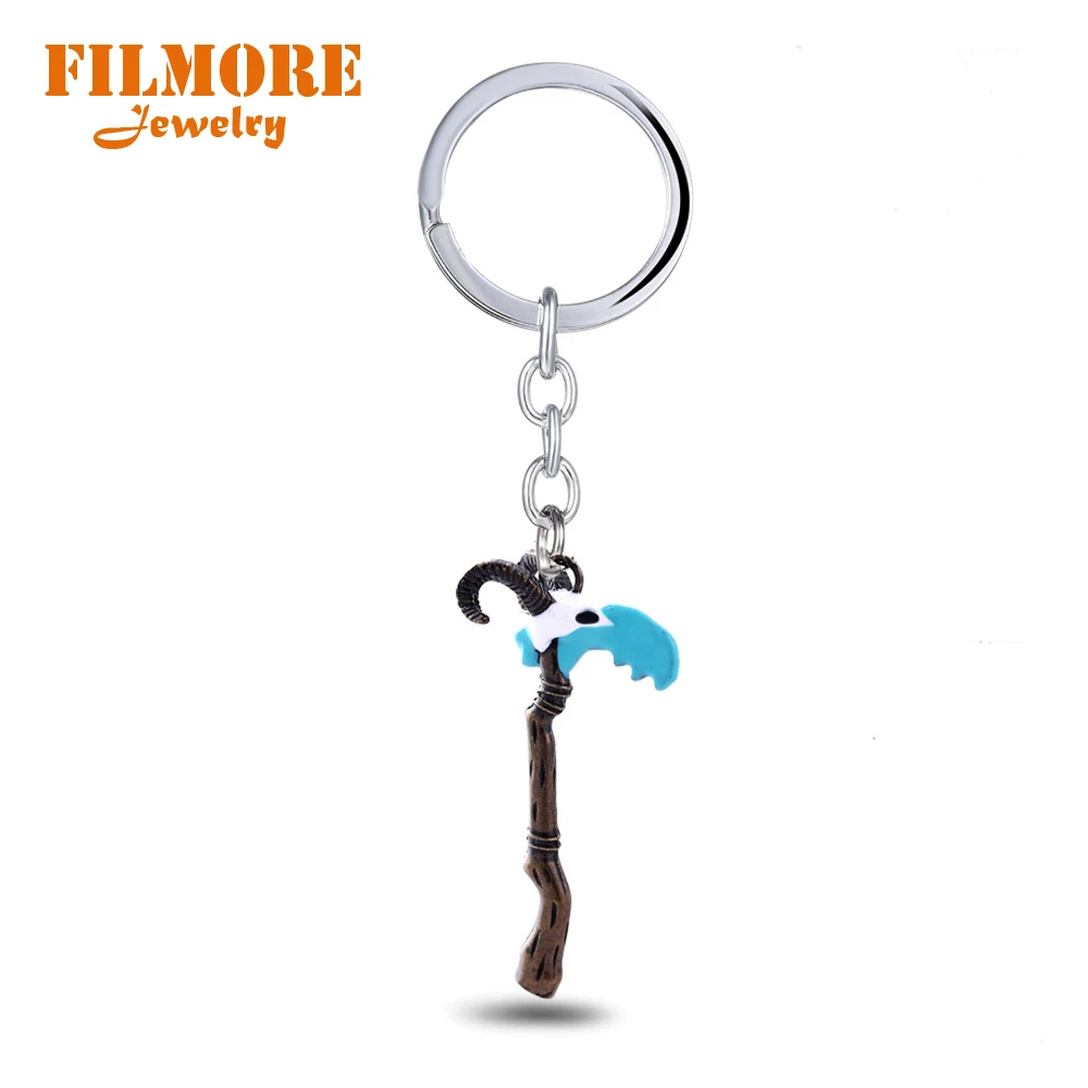 

New Game Series DOTA 2 Evil Keychain Scythe of Vyse Sheep Dragon Claw Hook Key Rings For Fans 2018 New Keychain Wholesale