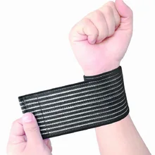 1 шт. эластичный спортивный бандажный браслет ручной тренажерный зал напульсник обертывание Теннисный хлопок Weat Band фитнес Powerlifting