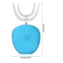 Новинка 360 градусов Автоматическая дезинфекция U Таймер в форме повара ультра Соник кремния водонепроницаемая электрическая зубная щетка Беспроводная перезаряжаемая 3 режима