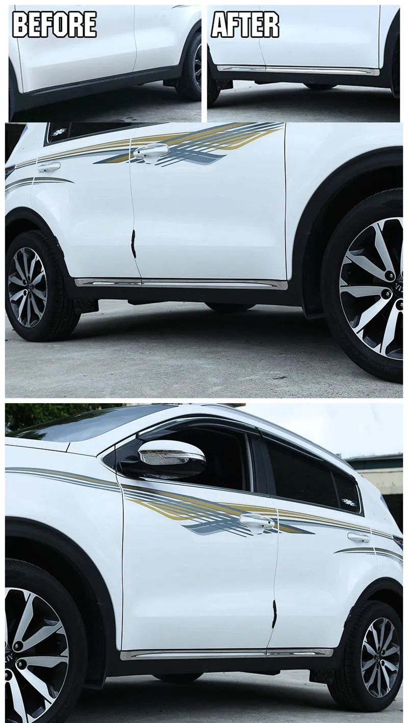 FIT FÜR 2016 2017 2018 KIA SPORTAGE QL CHROME SIDE ABDECKUNG TRIM BODY