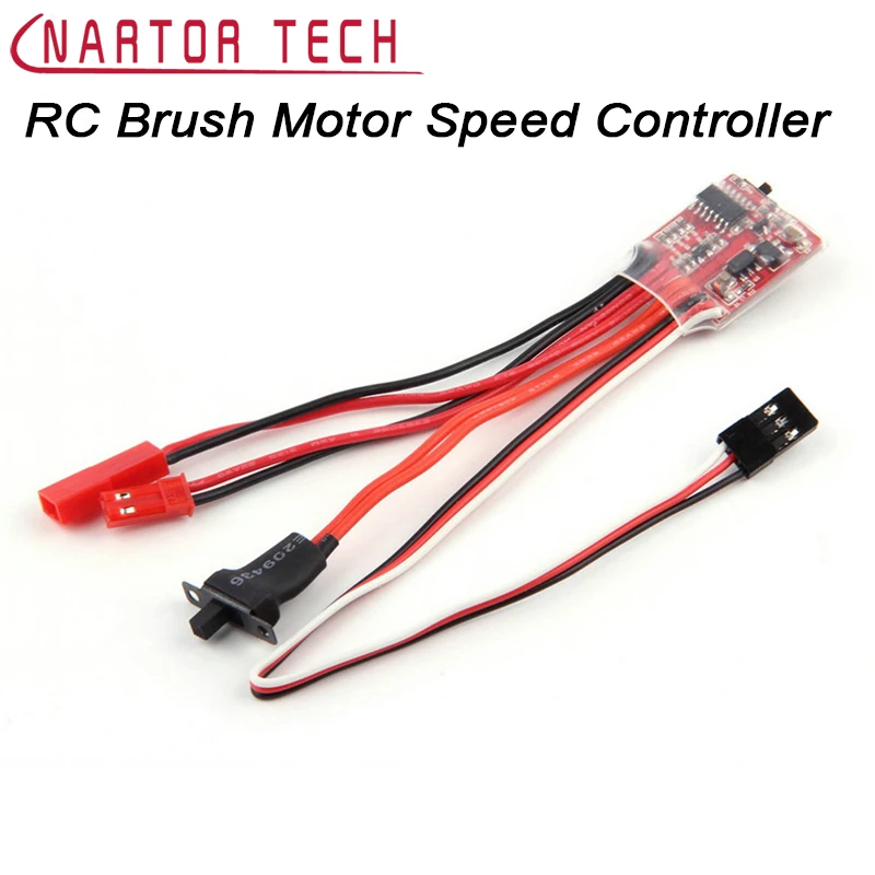 

New Hot RC ESC 20A Brush Motor Speed Controller w/ Brake Switch for RC Car Boat Tank Free Shipping