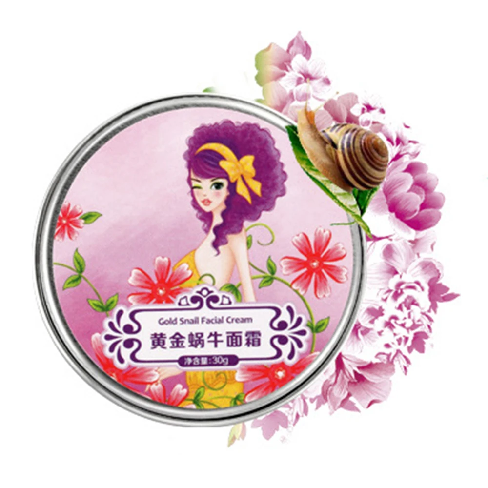

Gold Snail Cream 30g Moisturizing Instantly Anti wrinkle whitening Snail Face Day Cream Women Face Care