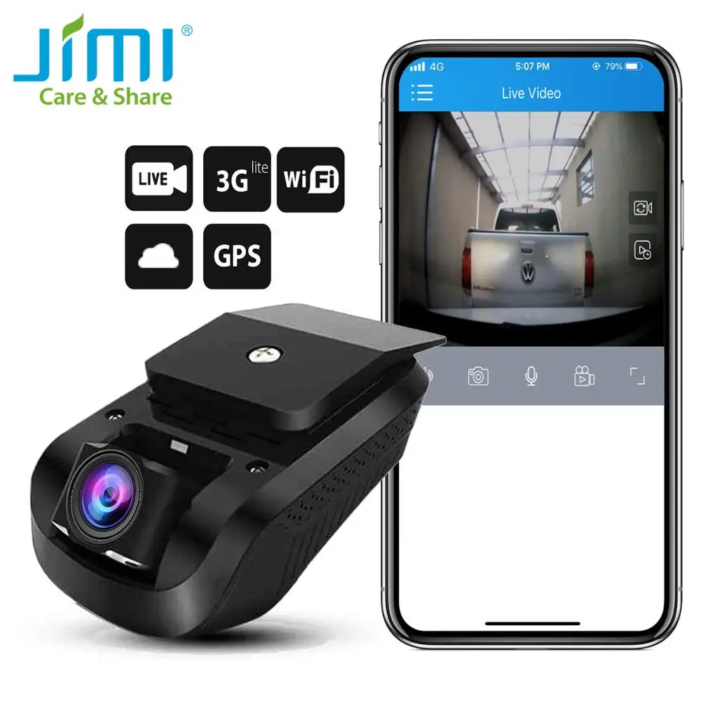 Jimi Unique JC100 3G Smart GPS Tracking Dash Camera Car Live Stream